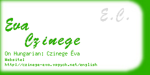 eva czinege business card