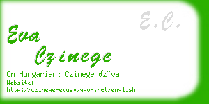 eva czinege business card